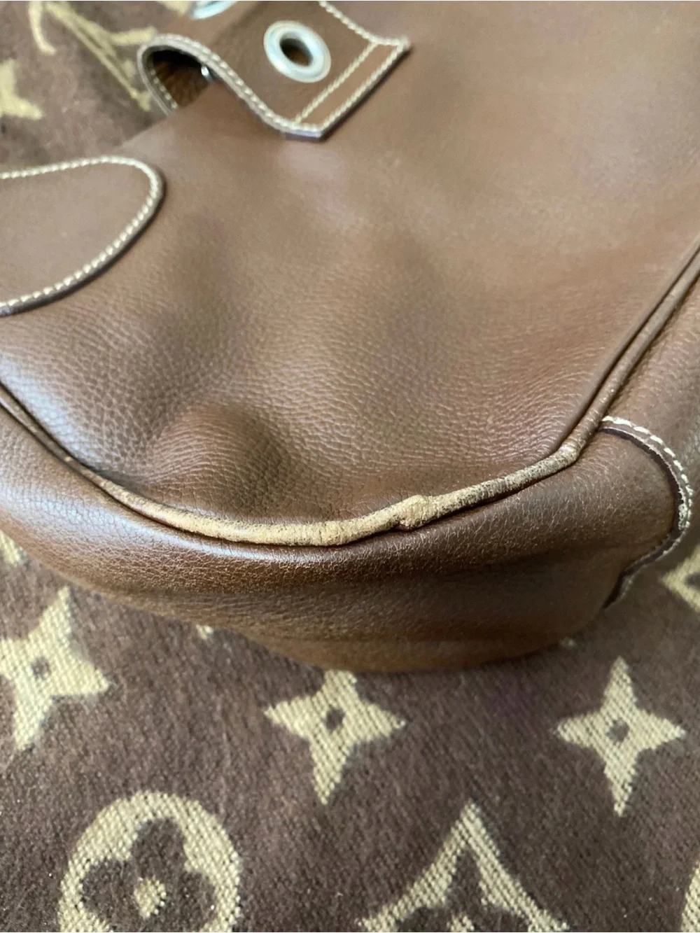 Prada Vitello Daino Buckle shoulder bag